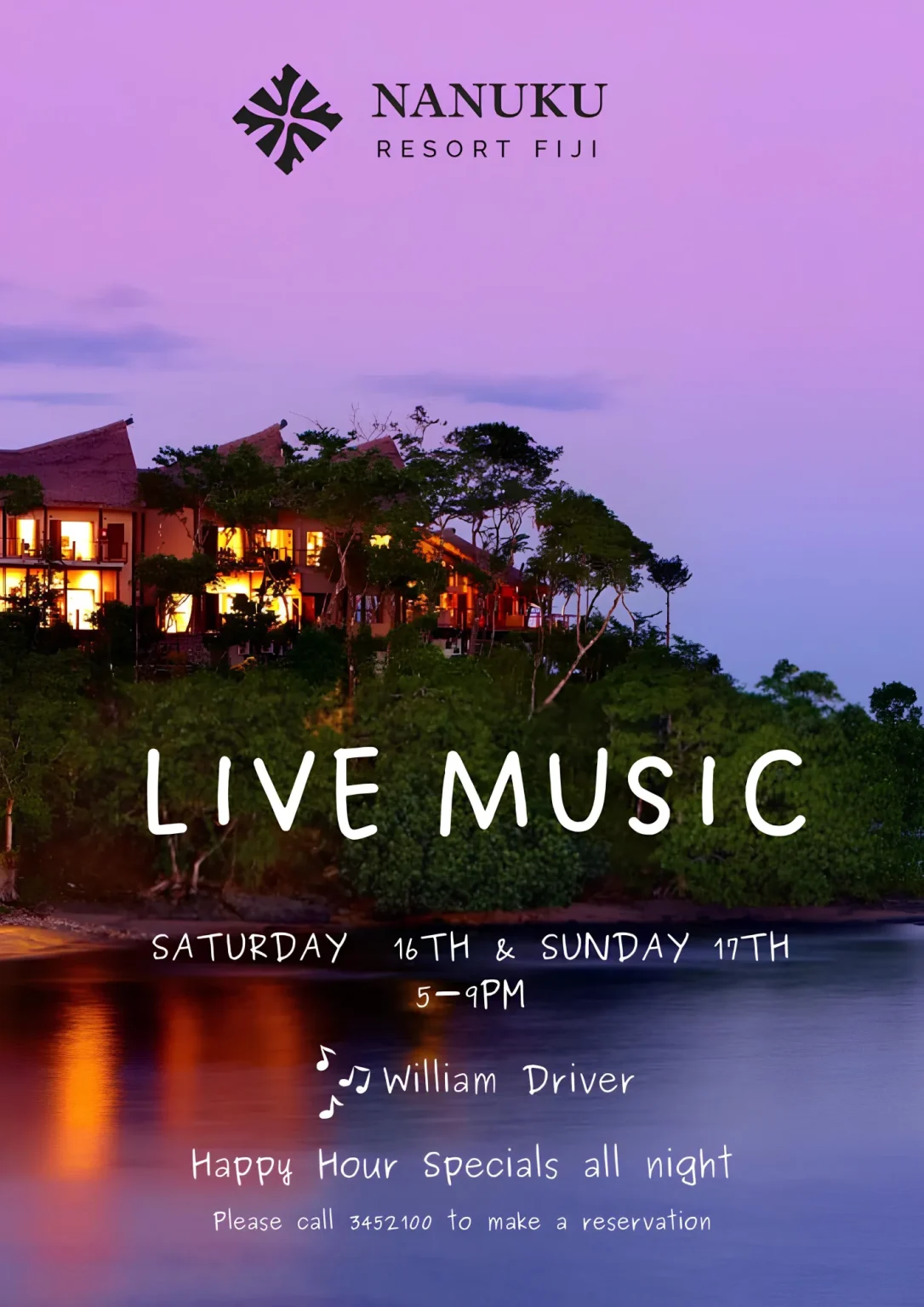 Nanuku Island Resort Live Music