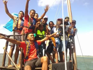 traditional sailing in Fiji