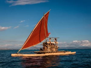 traditional sailing in Fiji